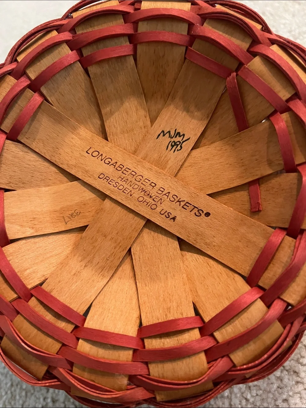 Longaberger Mothers Day Basket and Protector - SFH